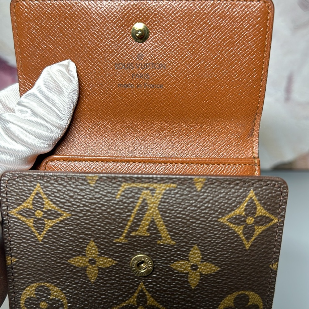 07 Louis Vuitton Monogram Porto Monevier Cardi Double Hook Trifold Wallet Unisex - Picture 6 of 17